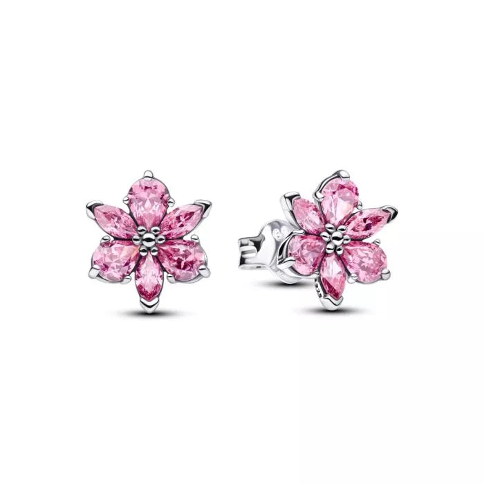 Pandora Sparkling Flower hopeakorvakorut 292633C02