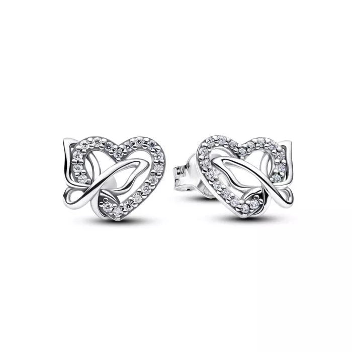 Pandora Heart & Butterfly hopeakorvakorut 294476C01