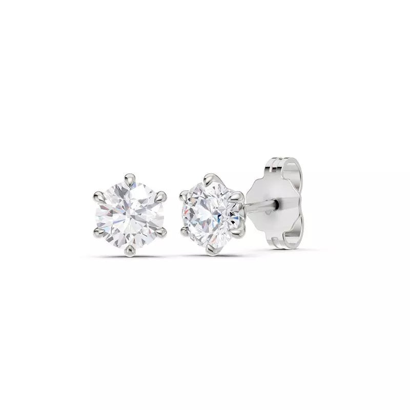 Brilliant Star valkokulta timanttikorvakorut 1,0ct