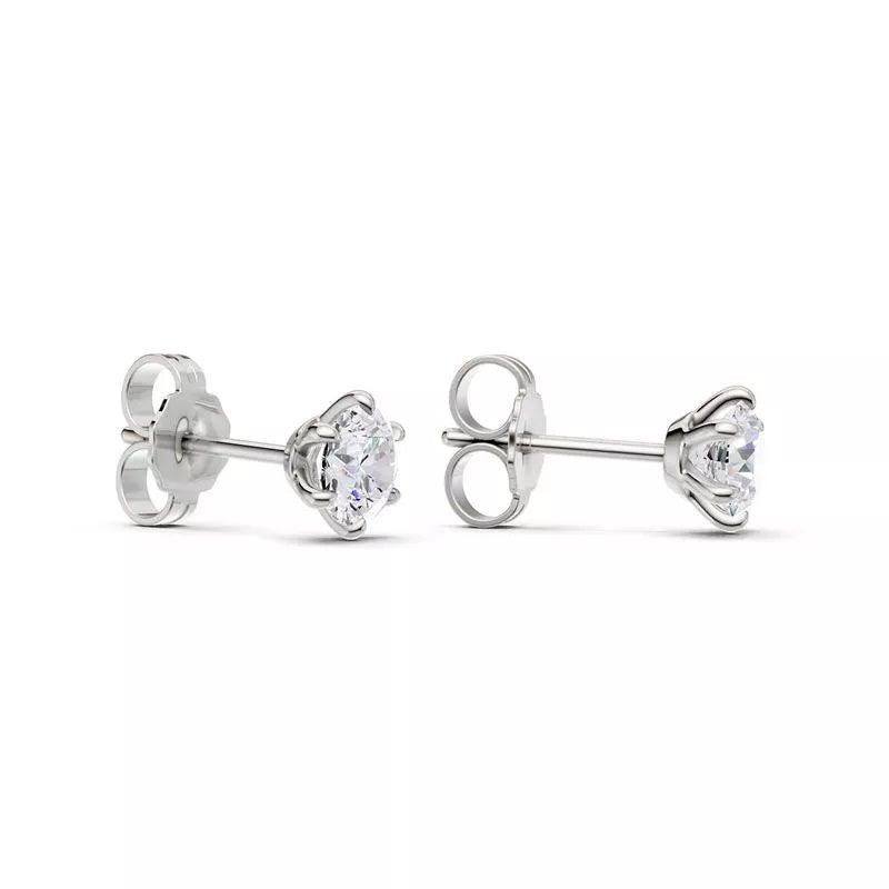 Brilliant Star valkokulta timanttikorvakorut 1,0ct