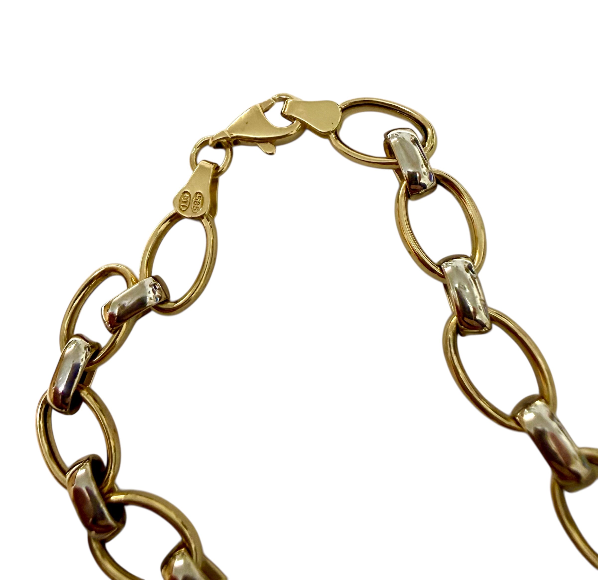 Kulta 2-värinen rannekoru 18,5cm