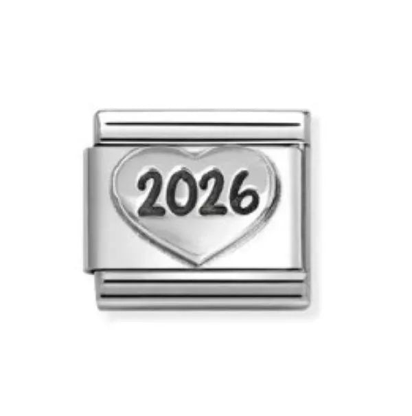 Nomination Composable Classic sydän 2026 hopea 330101/97