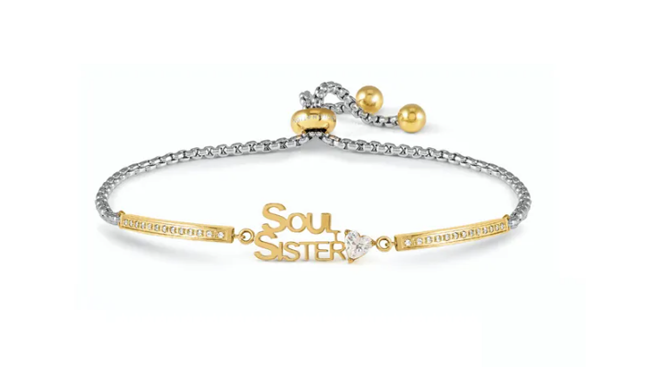 Nomination Milleluci teräs rannekoru Soul Sister kulta 028027/007