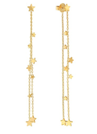 Nomination Ritmatika double chain Star earrings 134406/009