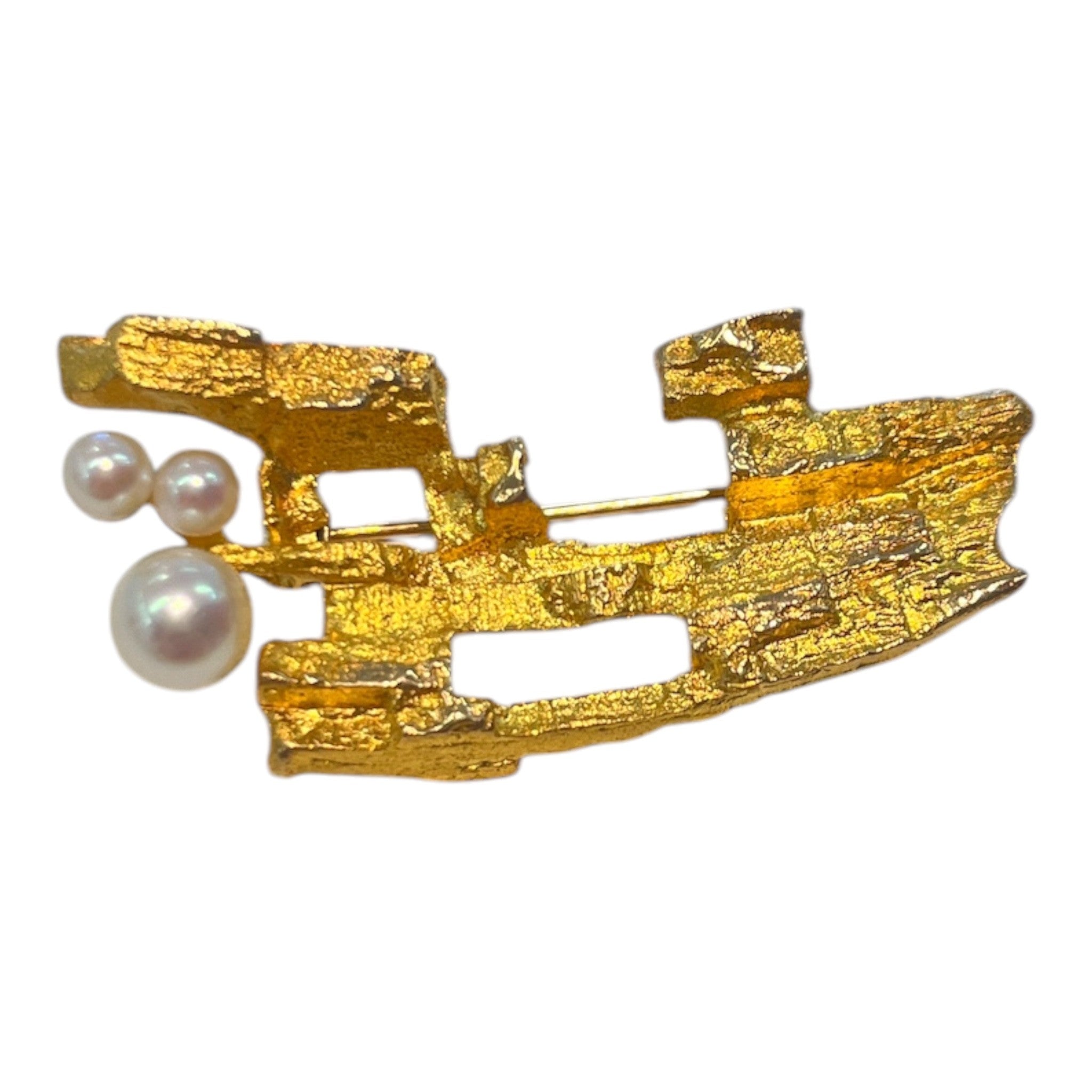 Lapponia Argon Keula kultainen rintaneula