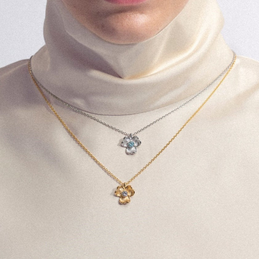 Lumoava Anna keltakullattu hopeariipus 45/50cm L66263830000