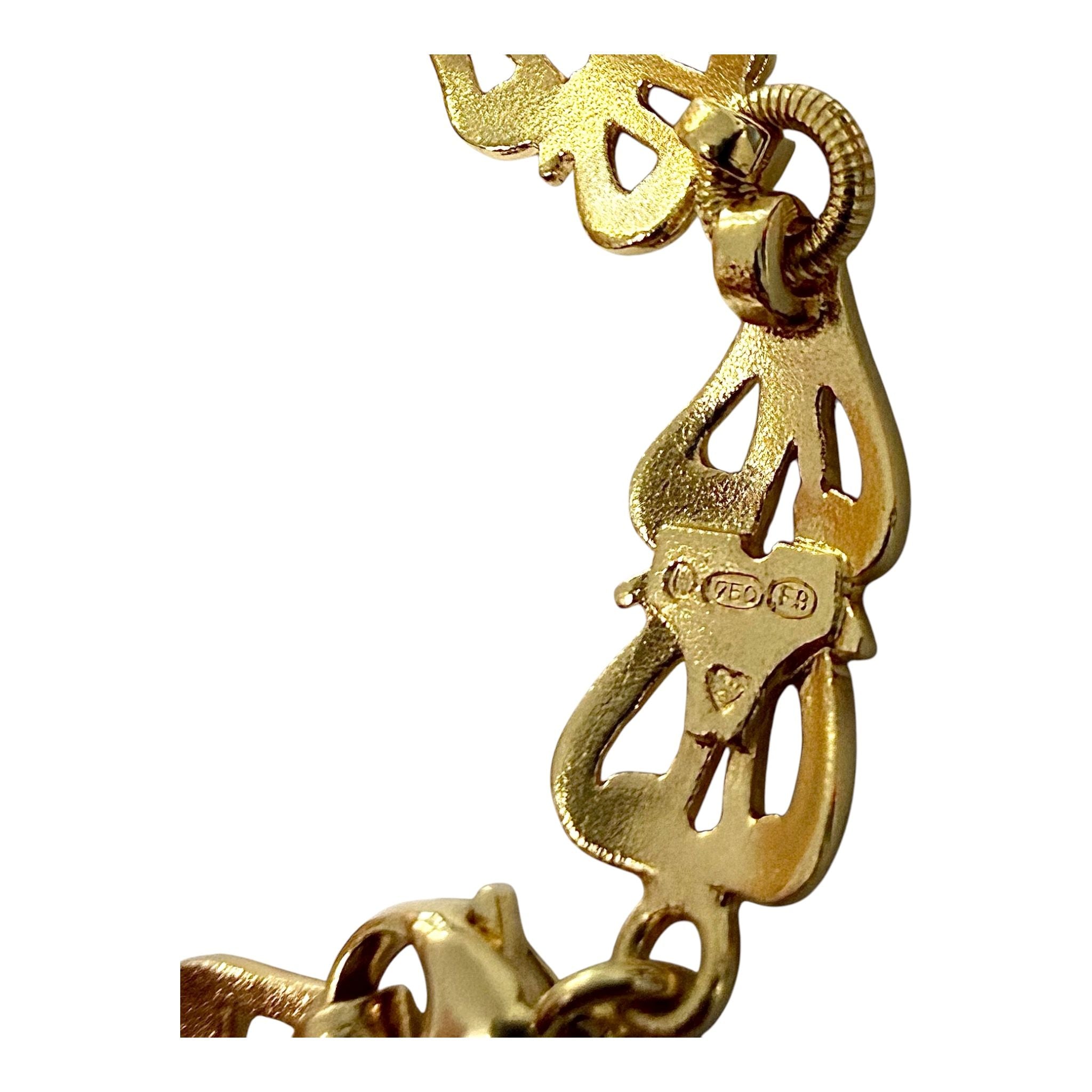 Kalevala Aurinkoleijona kulta ranneketju 18,5cm