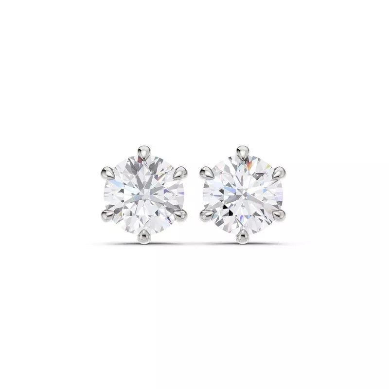 Brilliant Star valkokulta timanttikorvakorut 1,0ct