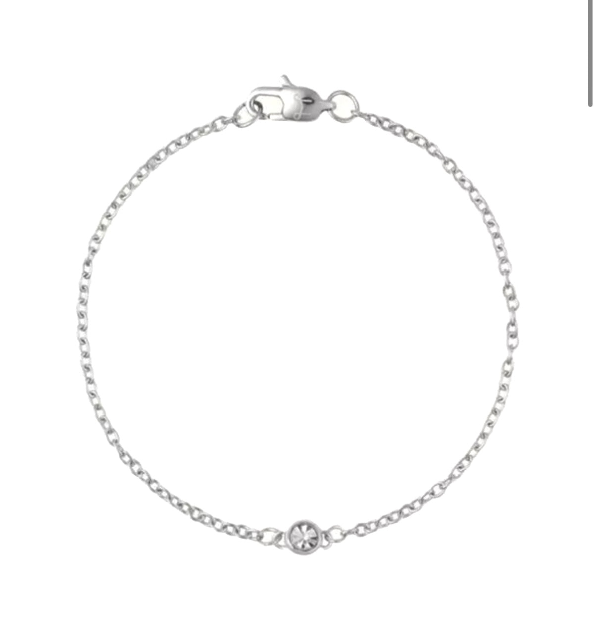 Mockberg teräs rannekoru Thin Diamond MO330