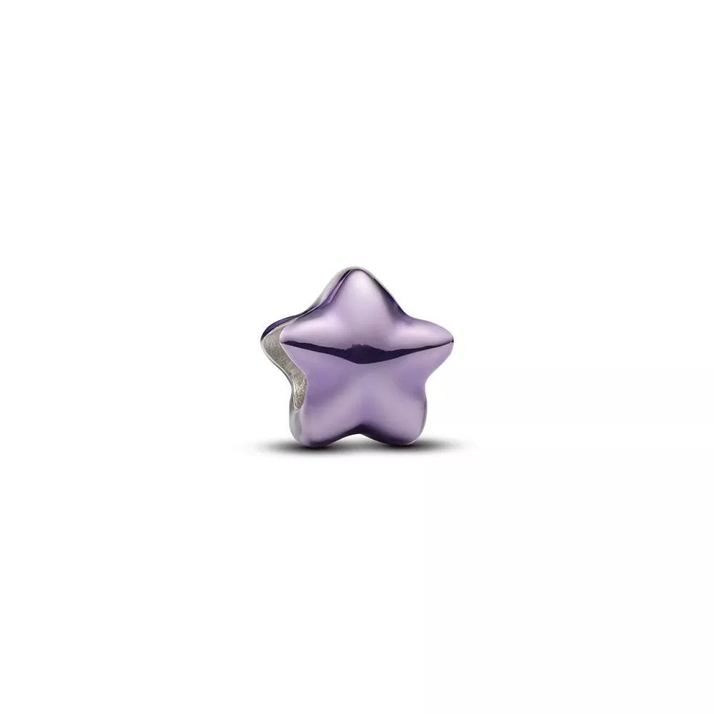 Pandora Purple Star Mini hopeahela 794813C01