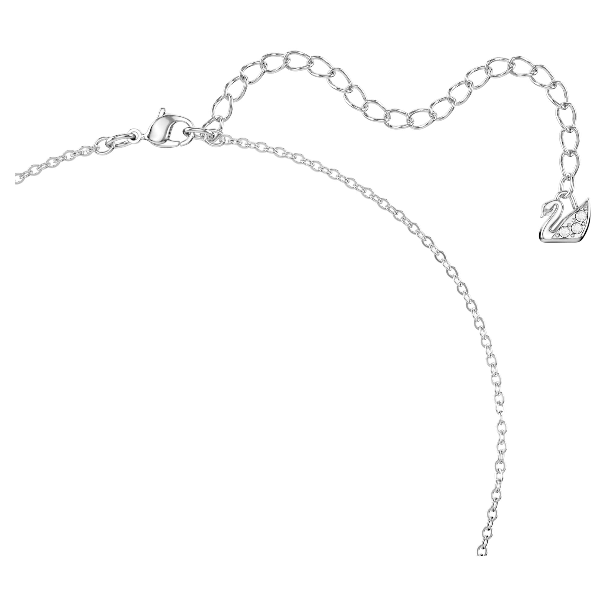 Swarovski bella v riipus round cut pink rhodium plated 5724289