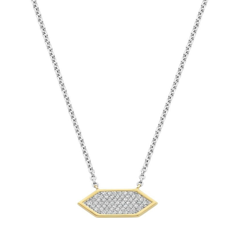 Ti Sento hopea Star light pave kaulakoru 34040ZY