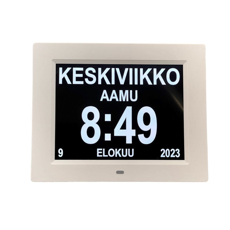 Digitaalinen Suomen Kielinen Kalenterikello Muistutuksella Kello Ja digitaalinen-suomen-kielinen-kalenterikello-muistutuksella-kello-ja